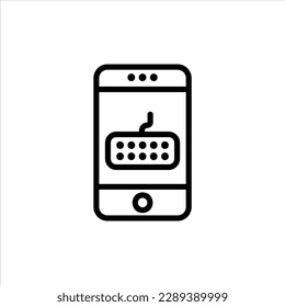Tastatursymbol mit isoliertem Vektorgrafik und transparentem Hintergrund
