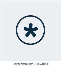Keyboard icon, keypad icon, mobile icon, secret icon, star icon