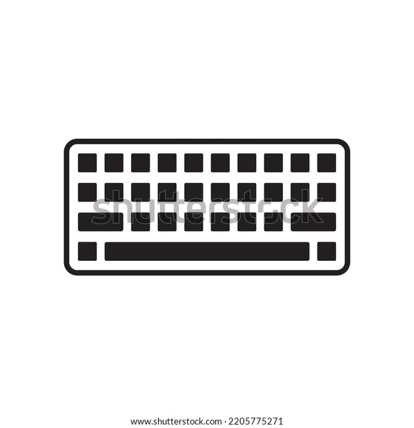 Keyboard Icon Keypad Icon Vector Stock Vector (Royalty Free) 2205775271 ...