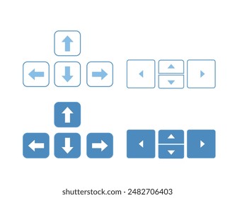 Keyboard icon. Left Right Up Down arrows