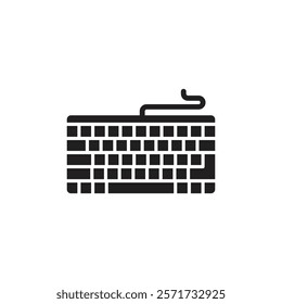 Keyboard icon Line Art Logo set