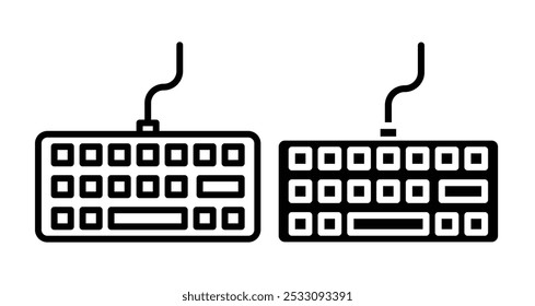 Estilo de línea de icono de teclado. EPS10
