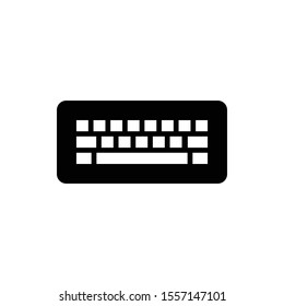 Keyboard icon lined, transparent, simple, modern