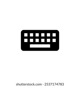 Ícone de teclado logotipo design. símbolo e sinal de teclado