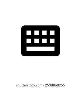 Ícone de teclado logotipo design. símbolo e sinal de teclado