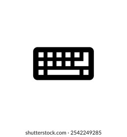 Ícone de teclado logotipo design. símbolo e sinal de teclado