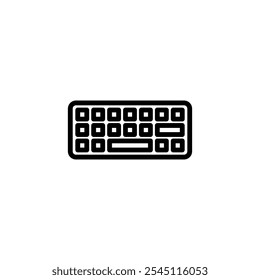 Ícone de teclado logotipo design. símbolo e sinal de teclado