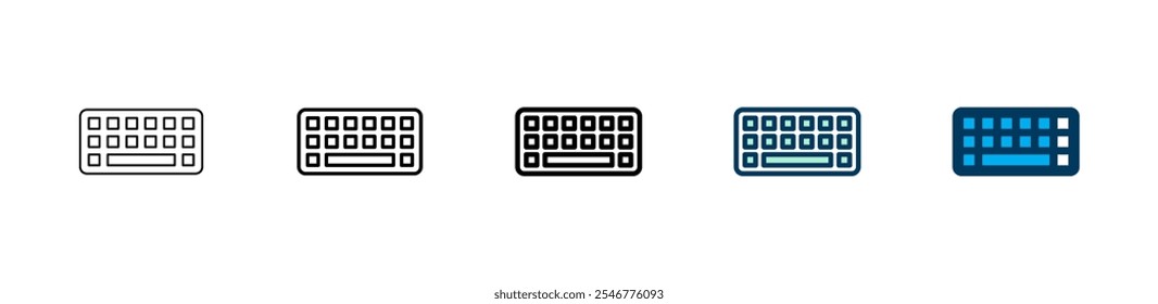 Ícone de teclado logotipo design. símbolo e sinal de teclado