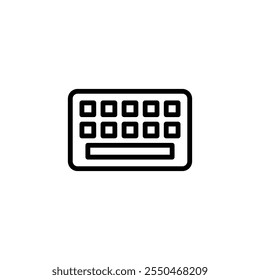 Ícone de teclado logotipo design. símbolo e sinal de teclado