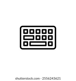 Keyboard icon logo design. keyboard sign and symbol