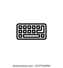 Keyboard icon logo design. keyboard sign and symbol