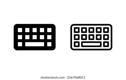 Keyboard icon logo design. keyboard sign and symbol