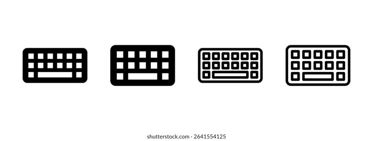 Keyboard icon logo design. keyboard sign and symbol