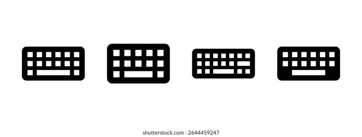 Keyboard icon logo design. keyboard sign and symbol