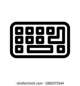 keyboard icon or logo isolated sign symbol vector illustration - high quality black style vector icons
