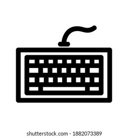 keyboard icon or logo isolated sign symbol vector illustration - high quality black style vector icons
