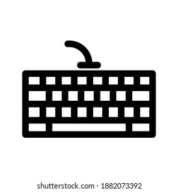 keyboard icon or logo isolated sign symbol vector illustration - high quality black style vector icons
