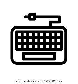 keyboard icon or logo isolated sign symbol vector illustration - high quality black style vector icons
