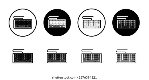 Keyboard icon logo sign set vector outline