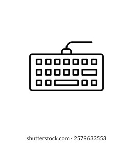 Keyboard icon logo sign set vector outline