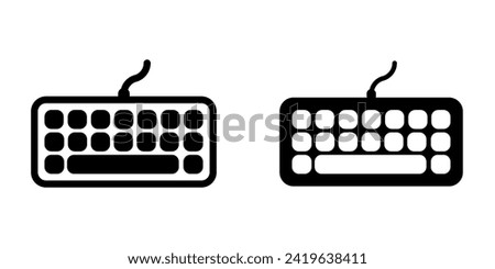 keyboard Icon. for mobile concept and web design. vector illustration