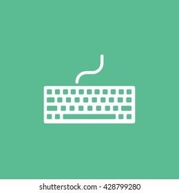 Keyboard Icon On Green Background