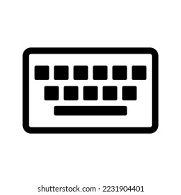 keyboard icon on white background