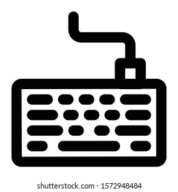 keyboard icon outline vector design