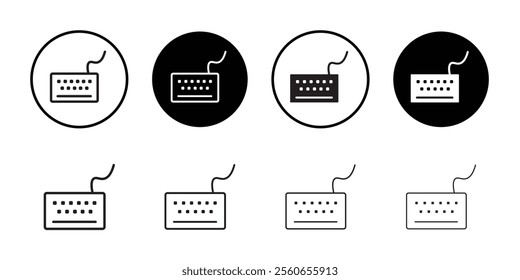 Keyboard icon Outline vector for web ui