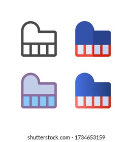 keyboard icon pack isolated on white background. for your web site design, logo, app, UI. Vector graphics illustration and editable stroke. EPS 10.