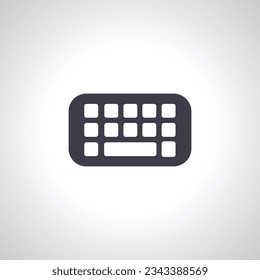 icono de teclado. icono aislado de teclado qwerty