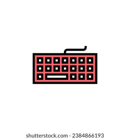 Keyboard icon set illustration. keyboard sign and symbol