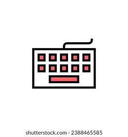 Keyboard icon set illustration. keyboard sign and symbol