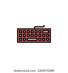 Keyboard icon set illustration. keyboard sign and symbol