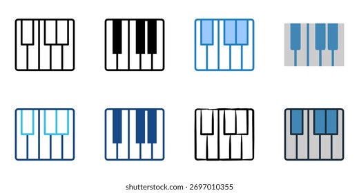 Ícone de teclado definir coleção de vários estilos 
