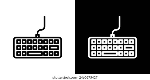 Keyboard Icon Set. PC Typing Device Vector Symbol.