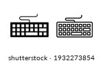 Keyboard icon set. keyboard vector symbol