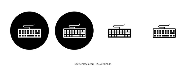 Keyboard icon set. keyboard vector symbol