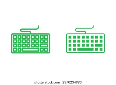 Juego de iconos de teclado. símbolo vector de teclado