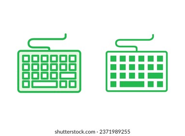 Keyboard icon set. keyboard vector symbol