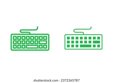 Keyboard icon set. keyboard vector symbol