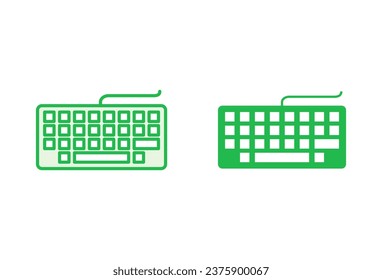 Keyboard icon set. keyboard vector symbol