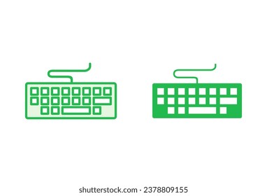 Keyboard icon set. keyboard vector symbol