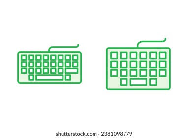 Keyboard icon set. keyboard vector symbol