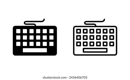 Keyboard icon set. keyboard vector symbol