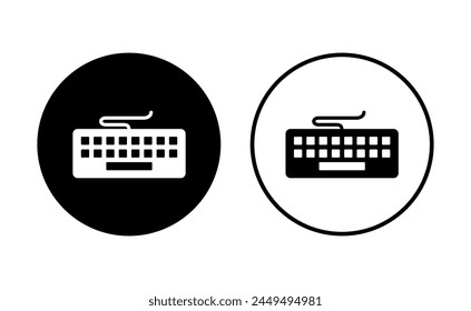 Conjunto de iconos de teclado. símbolo de Vector de teclado