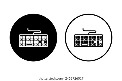 Keyboard icon set. keyboard vector symbol