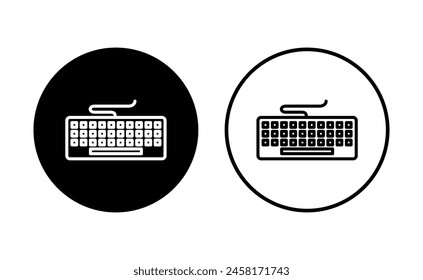 Keyboard icon set. keyboard vector symbol