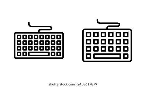 Conjunto de iconos de teclado. símbolo de Vector de teclado