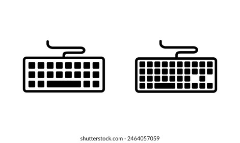 Conjunto de iconos de teclado. símbolo de Vector de teclado
